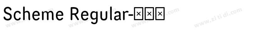 Scheme Regular字体转换 Scheme Regular字体转换